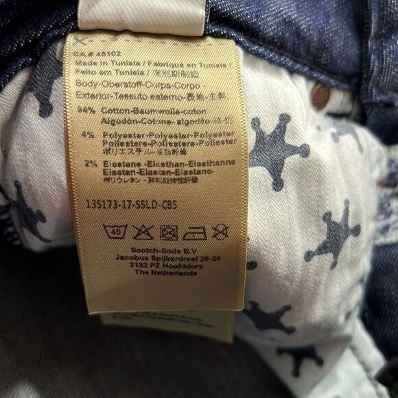 Scotch & Soda The Queen Bootleggers Natural Indigo Blue Jeans size 25/30 NWT - Picture 13 of 13
